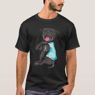 T-shirt Staffordshire Bull Terrier Tattoos I Love Dad