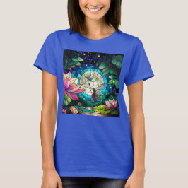 T-shirt Stained Glass Little Fairy With Dragonfly