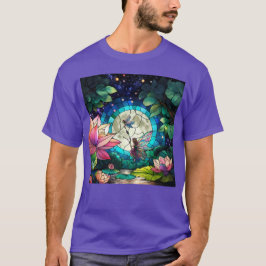 T-shirt Stained Glass Little Fairy With Dragonfly