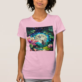 T-shirt Stained Glass Little Fairy With Dragonfly