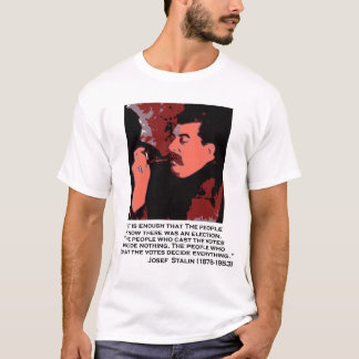 T-shirt stalin sur le vote
