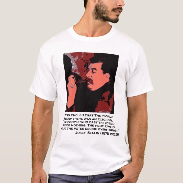 T-shirt stalin sur le vote (Devant)