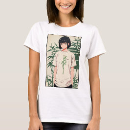 T-shirt Stalk Bamboo Tranquille