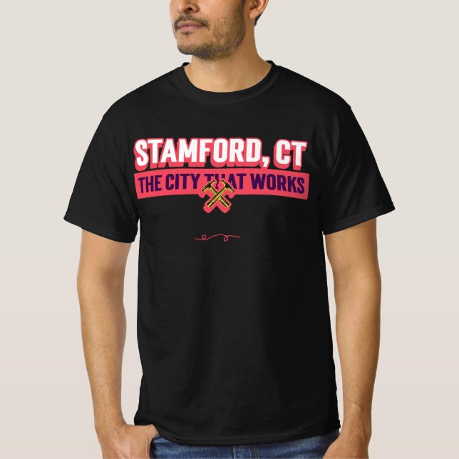 T-shirt Stamford, TC La Ville Qui Fonctionne (Devant)