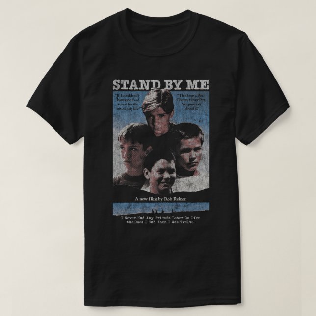 T-shirt Stand By Me DISTRESSED 80s culte classique 3 (Design devant)