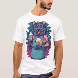 T-shirt Stand de glace de loup-garou