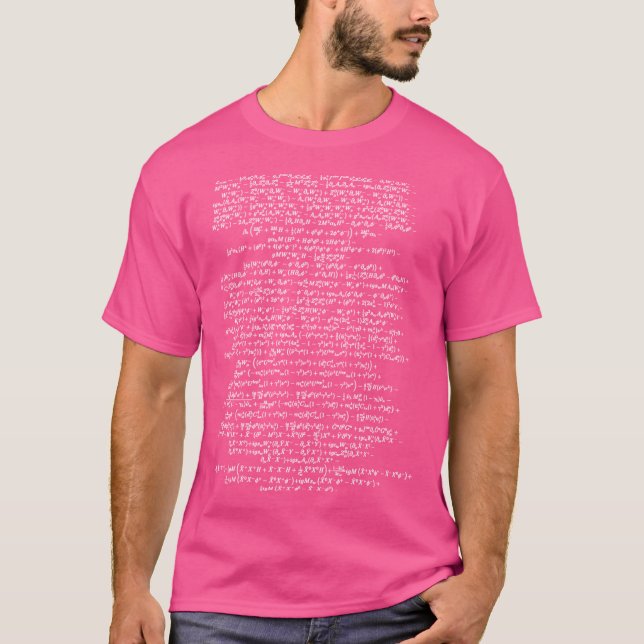 T-shirt Standard Model Lagrangian Higgs Boson Formula Phys (Devant)
