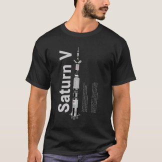 T-shirt standard noir de SaturnV