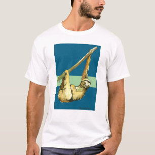T-shirt Stanley la paresse - bleu
