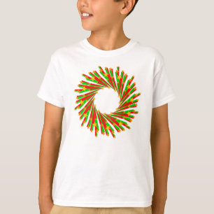 T-shirt Star Circle Rays coloré I + votre backgr. & idées