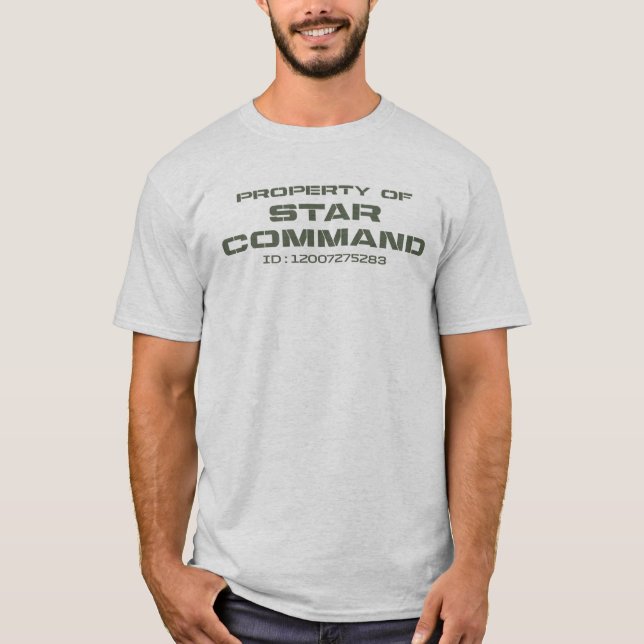 T-shirt Star Command, propriété (Devant)