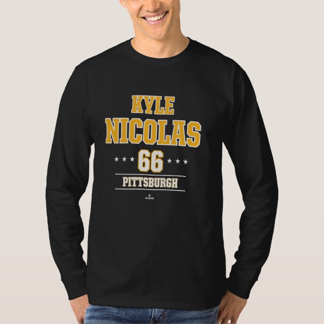 T-shirt Star de baseball Kyle Nicolas Pittsburgh MLBPA (Devant)