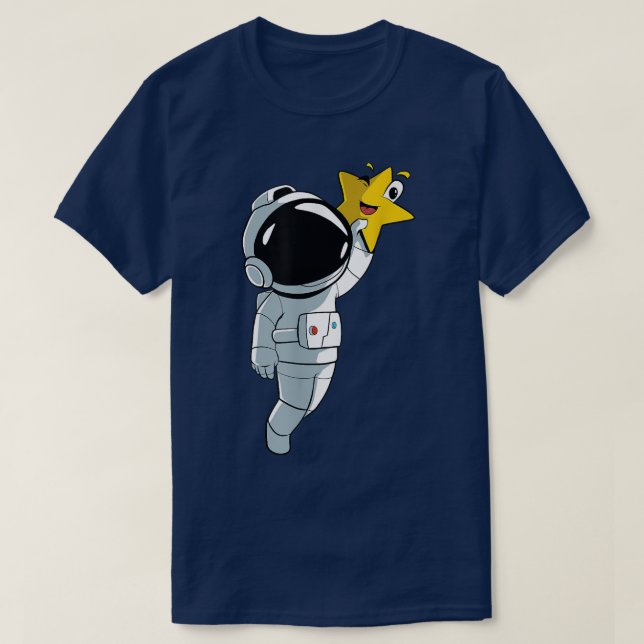 T-shirt Star Planet Astronaut (Design devant)