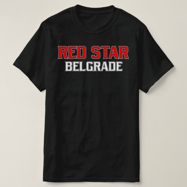 T-shirt Star rouge Belgrade Crveno Beli (Design devant)