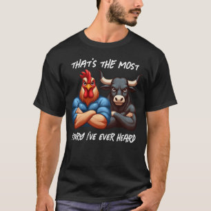 T-shirt Stare-brise non amusé pour coq et ox