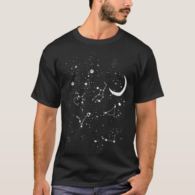 T-shirt Stargazing Constellation Astronomie Lover (Devant)