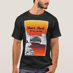 T-shirt Stari Most Mostar Bridge Bosnie-Herzégovine