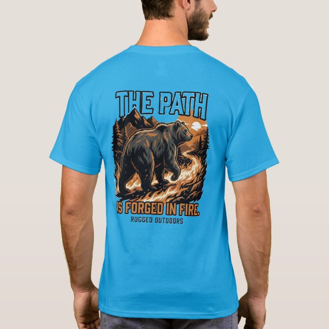 T-Shirt 'Stärke wird verdient - Der Weg wird gesch (Rückseite)