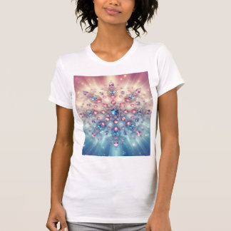 T-shirt Starlight Crystal Snowflake — Pastel Gem Mandala
