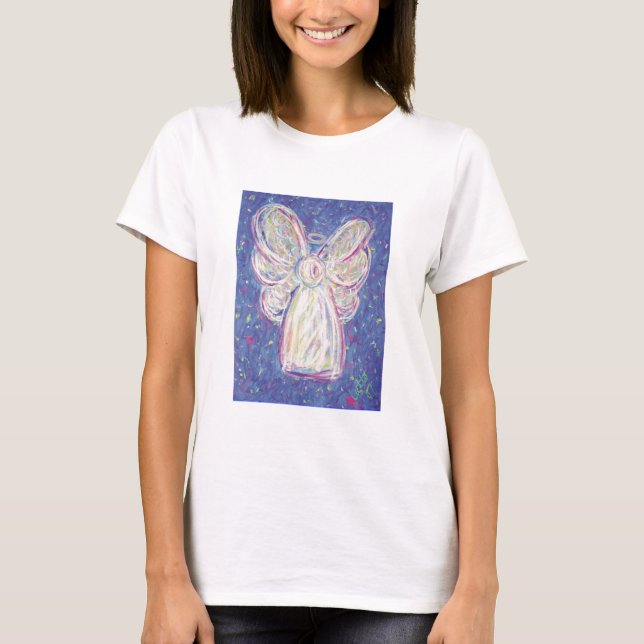 T-shirt Starry Night Angel Dames Baby Doll T (Devant)