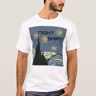 T-shirt Starry "Night Shift" dans le style de Van Gogh