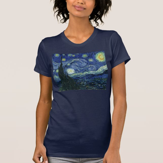 T-shirt Starry Night Vincent van Gogh Art Peinture (Devant)