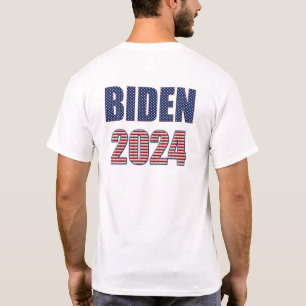T-shirt Stars and Stripes Typographie Biden 2024