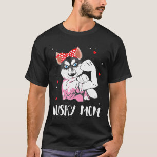 T-shirt Stars Coeurs Chien Fille Joyeuse Fête des Mères Ch