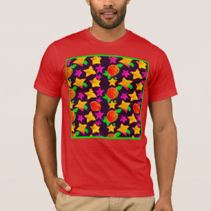 T-shirt Stars colorés dynamiques Art Motif