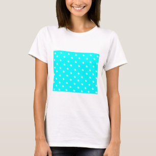 T-shirt Stars Cyan White Le MUSÉE Zazzle Cadeaux