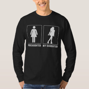 T-shirt Stars de patinage : Votre fille, Ma fille Glides w