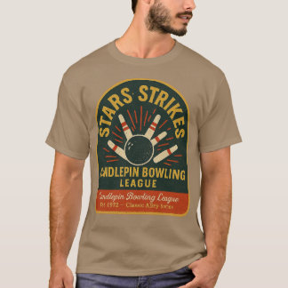T-shirt Stars & Strikes Vintage Candlepin Bowling