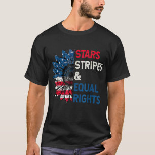 T-shirt Stars Stripes Egalité des droits 4 juillet la chaî