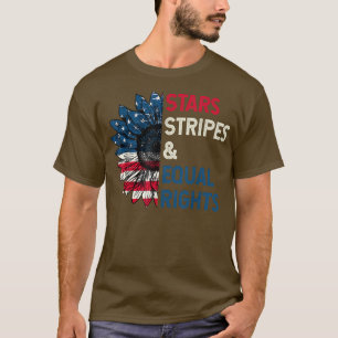 T-shirt Stars Stripes Et Égalité Des Droits 4 juillet Femm