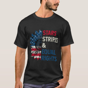 T-shirt Stars Stripes Et Égalité Des Droits 4 juillet Femm