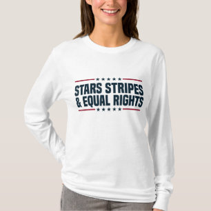 T-shirt Stars Stripes Et Égalité Des Droits 4 juillet Femm