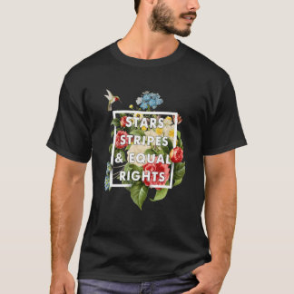 T-shirt Stars Stripes Et Égalité Des Droits Des Femmes Fem