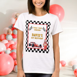 T-shirt Start Your Engines Race Car 1st Birthday