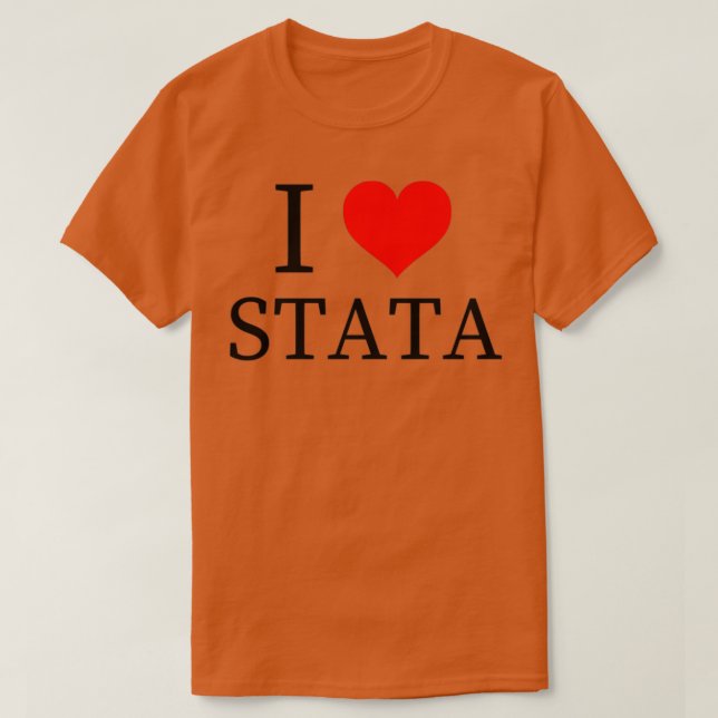 T-shirt STATA économétrique econ statistiques des étudiant (Design devant)