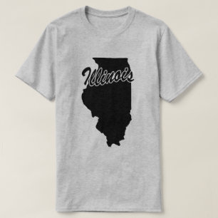 T-shirt State Of Illinois Shape