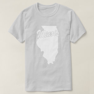 T-shirt State Of Illinois Shape