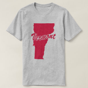 T-shirt State Of Vermont Shape