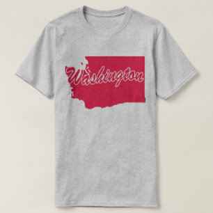 T-shirt State Of Washington Shape