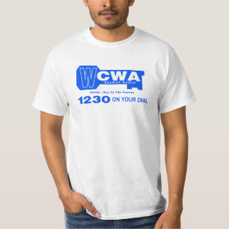 T-shirt Station 1230 de musique des années 1960 de WCWA