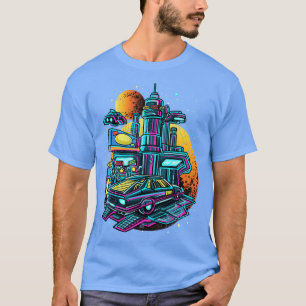 T-shirt Station de gaz rétro Artisanat spatial UAPS