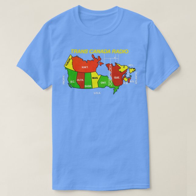 T-shirt Station de radio canadienne Transcanadienne - défi (Design devant)