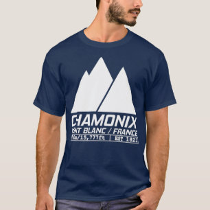 T-shirt Station de ski Chamonix Ski Mont Blanc France