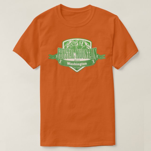 T-shirt Station de ski de Crystal Mountain Washington (Design devant)