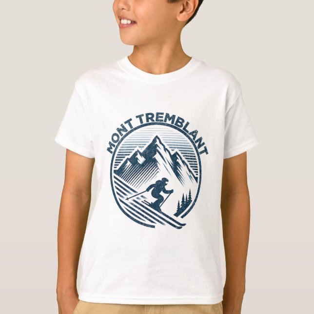 T-shirt Station de ski Mont Tremblant Canada Ski d'hiver Q (Devant)