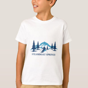 T-shirt Station de ski Steamboat Springs Colorado Skiing S
